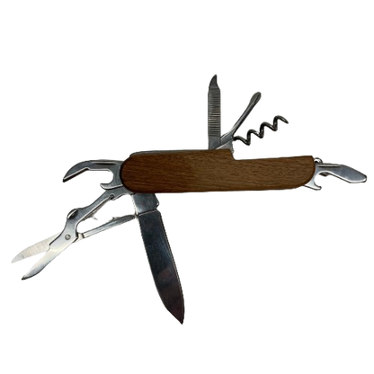 Knife with Multi Tool in Rosewood Case