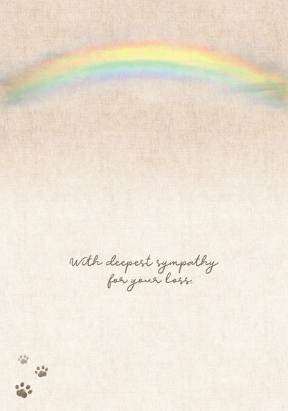 Boardwalk & Rainbow Sympathy Card