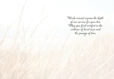 Wheat Grass Sympathy Card