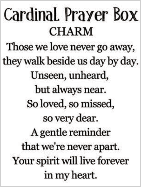 Cardinal Prayer Box