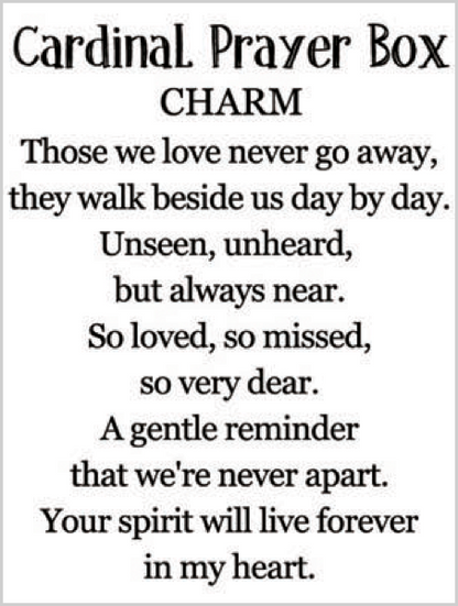 Cardinal Prayer Box