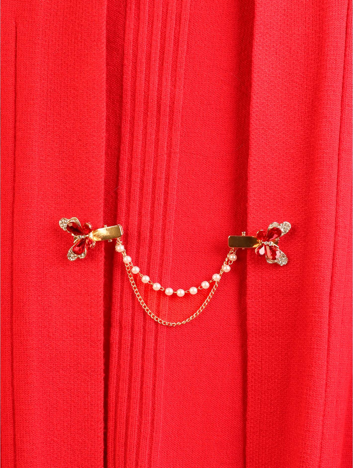 Red Gem Sweater Clip