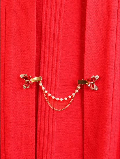 Red Gem Sweater Clip