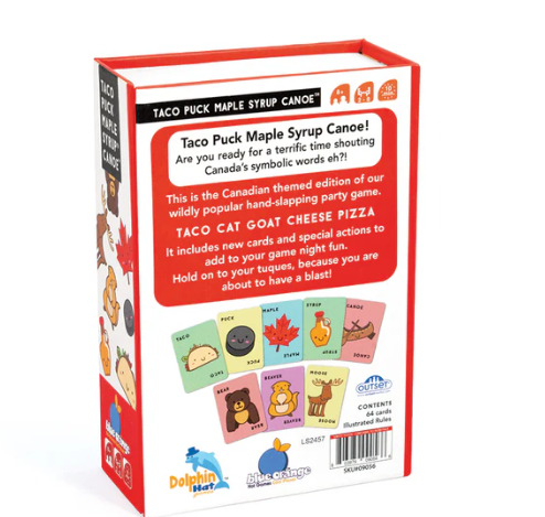 Taco Puck Maple Syrup Canoe Card Game – Canadian Pattern & Speed Game – Ages 8+