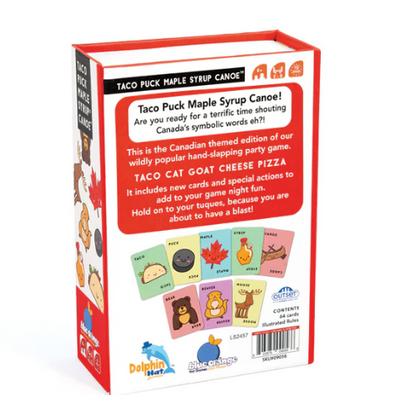 Taco Puck Maple Syrup Canoe Card Game – Canadian Pattern & Speed Game – Ages 8+