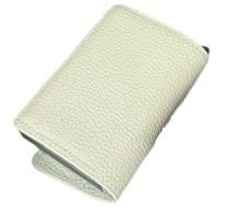 Card Holder Wallet - Cream Leather
