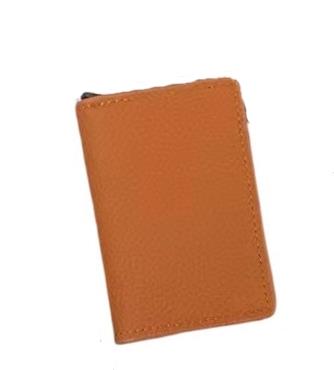Card Holder Wallet - Tan Leather
