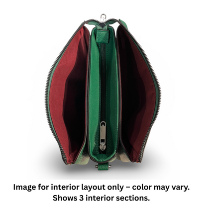 Coffee Pebbled Vegan Leather Shoulder Bag