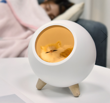 Rechargeable Atmosphere Light with Plush Kitten