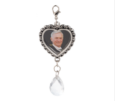 Clip-On Memorial Charm – Keepsake Accent for Bouquets or Personal Use