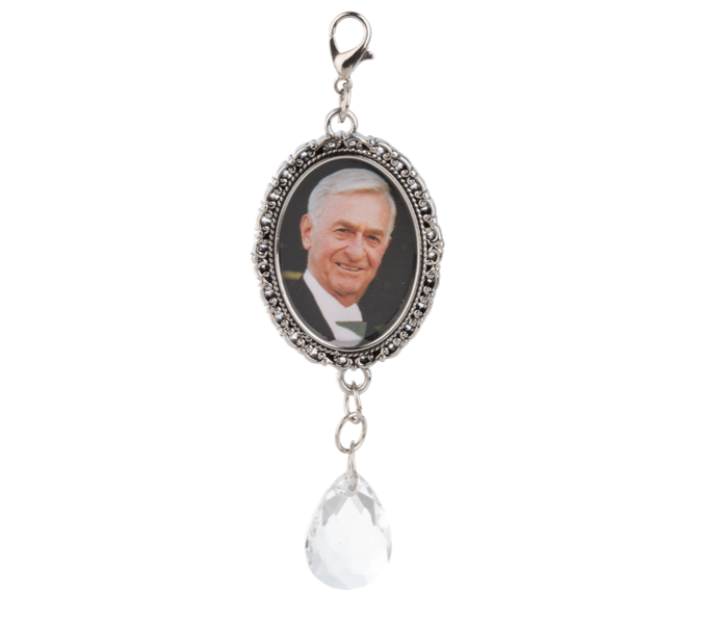Clip-On Memorial Charm – Keepsake Accent for Bouquets or Personal Use