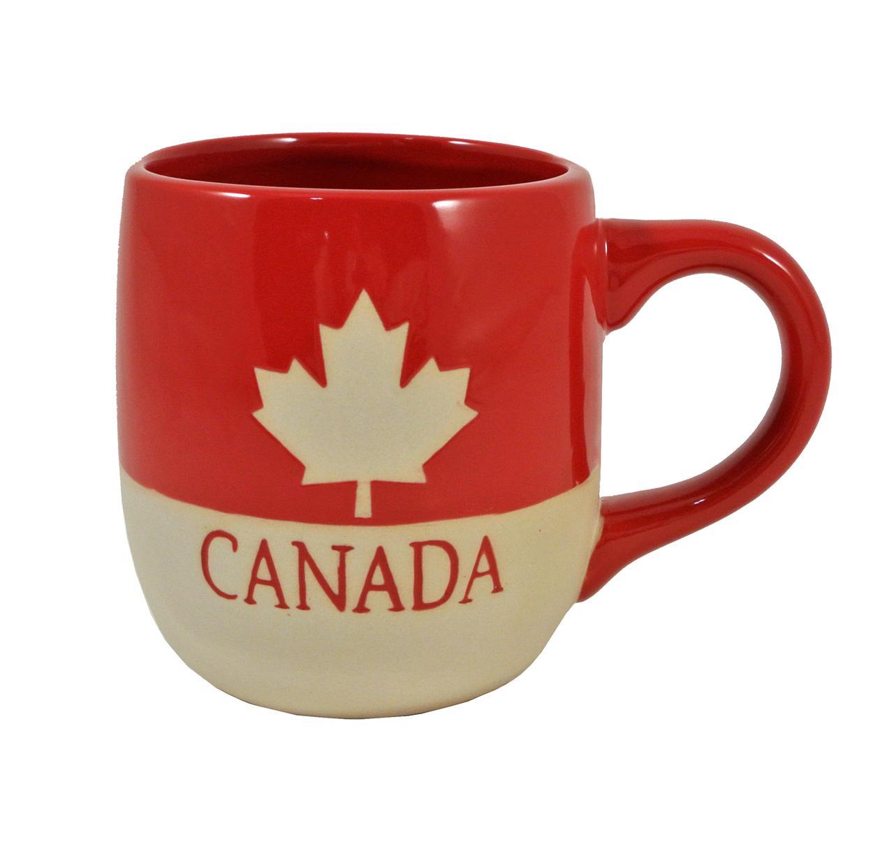 Canada Mug with Maple Leaf Icon