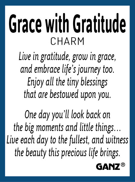 Grace with Gratitude Charm – Assorted Inspirational Designs
