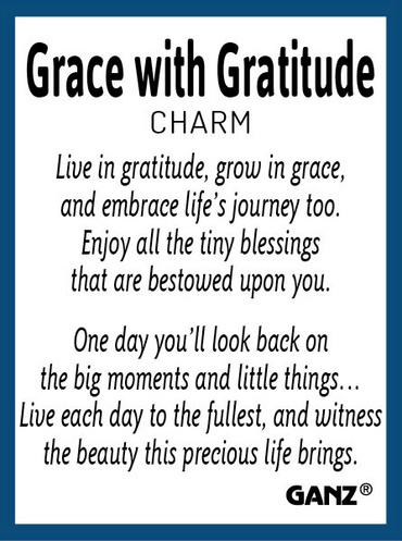 Grace with Gratitude Charm – Assorted Inspirational Designs