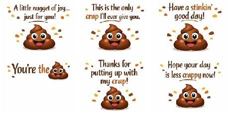 Poop Emoji Gummy with Mini Card