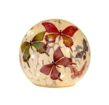 Glass Ball with Butterfly LED