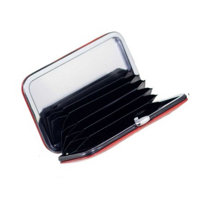 Red RFID Blocking Credit Card Holder