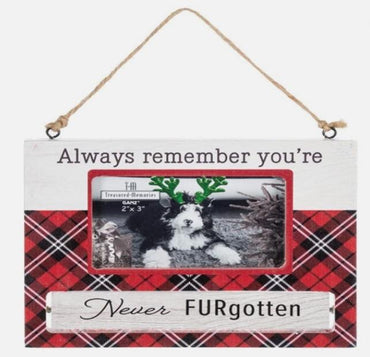 Wooden Pet Ornament Frame – Rotating Message Design,