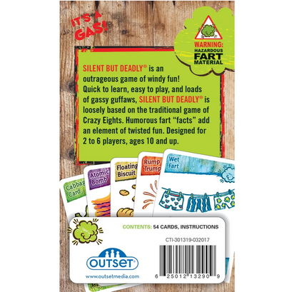 Silent But Deadly® Card Game – Funny Fart Card Game – Ages 10+
