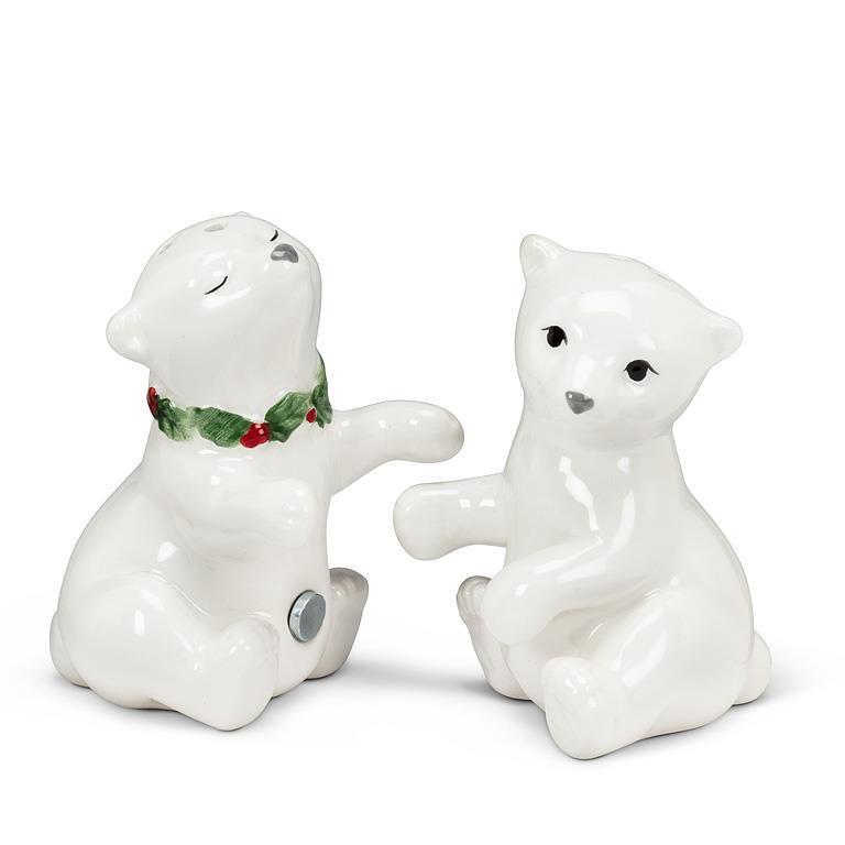Polar Bear Cub Salt & Pepper Shaker Set