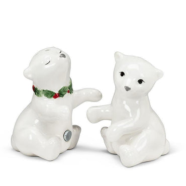 Polar Bear Cub Salt & Pepper Shaker Set