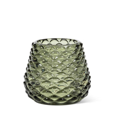 Small Green Pinecone Tealight Holder