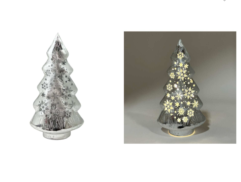 LED Silver Snowflake Tree