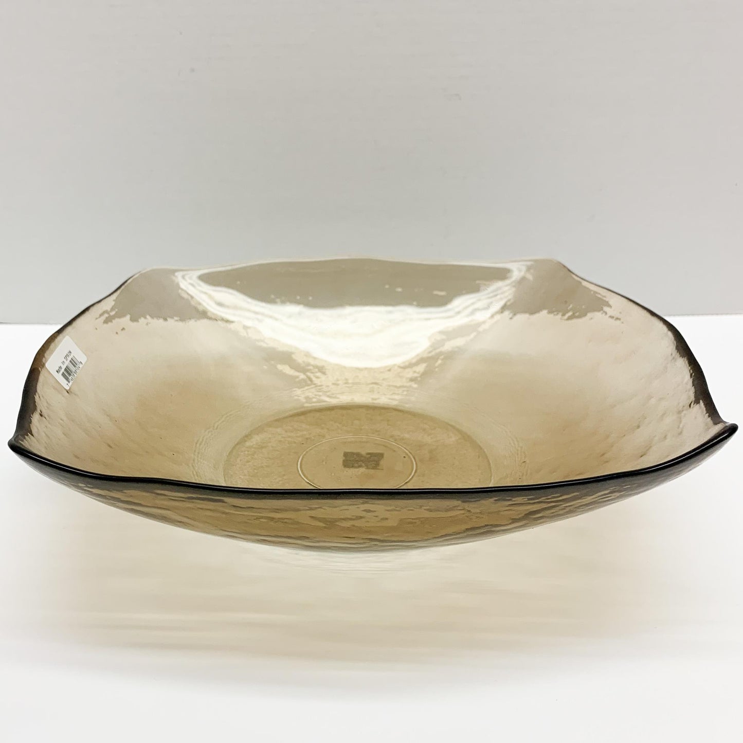 Brown Square Glass Bowl