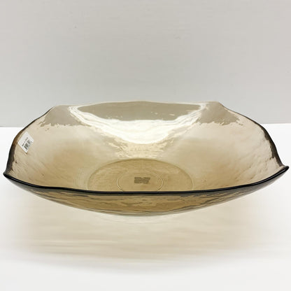 Brown Square Glass Bowl