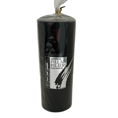 Black Pillar Candle