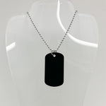 Black Dog Tag Chain