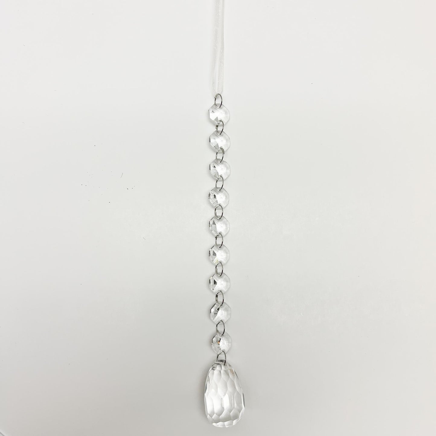 Crystal Drop Ornament 8"