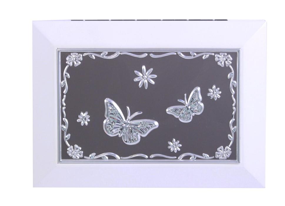 White Butterfly Jewellery Box