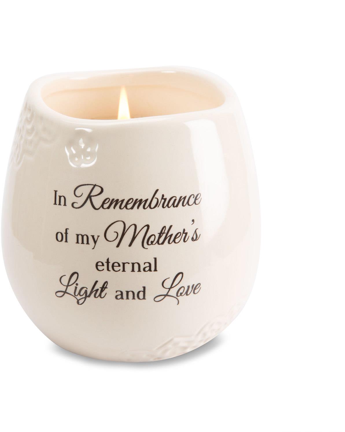 “In Remembrance of My Mother’s Eternal Light” Candle Holder