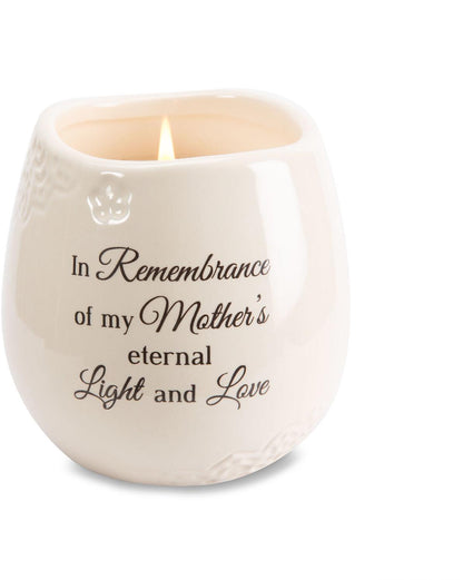 “In Remembrance of My Mother’s Eternal Light” Candle Holder