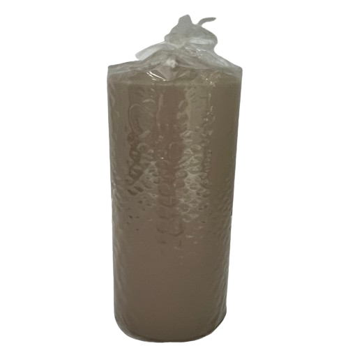 Sand Coloured Pillar Candle