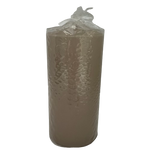 Sand Coloured Pillar Candle