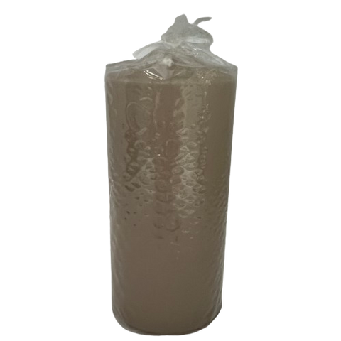 Sand Coloured Pillar Candle