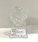 Crystal Globe in Hands