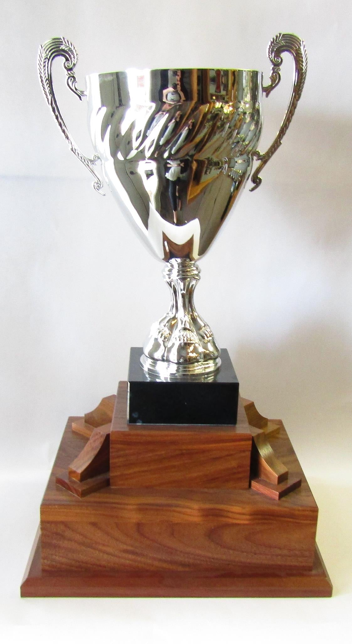 Silver Cup on Walnut Base