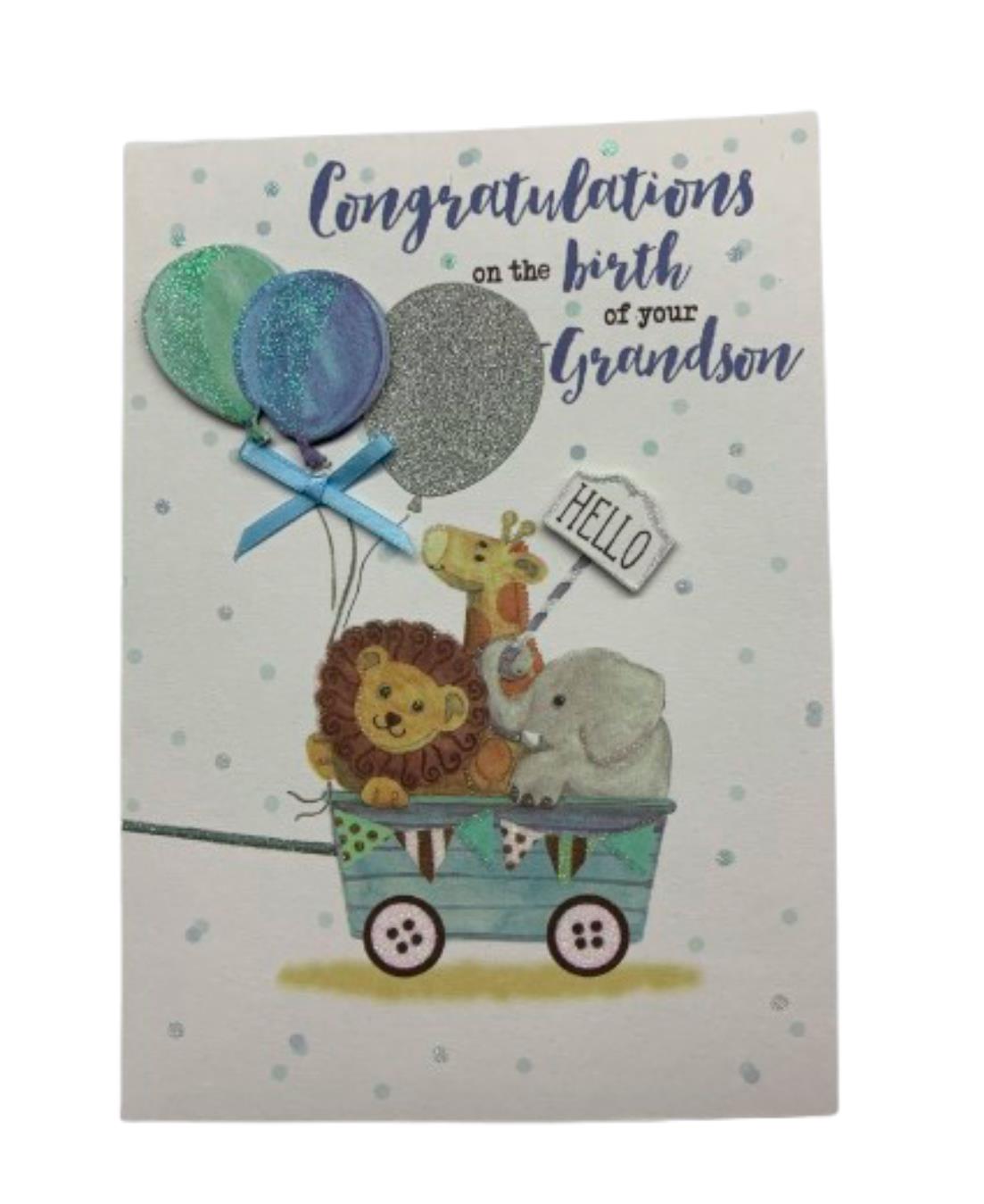 Birth of Grandson Card