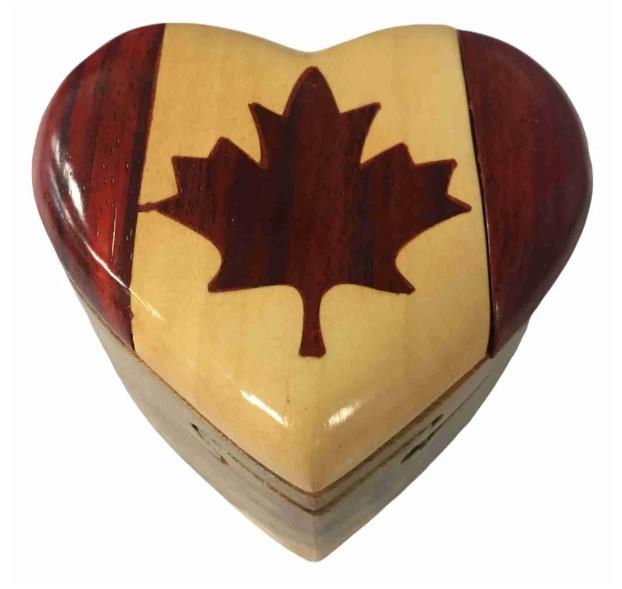 Puzzle Box - Canada Heart
