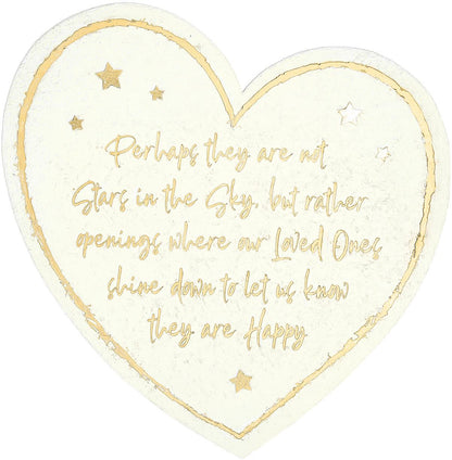 Heart-Shaped Memorial Stone – “Perhaps They Are Not Stars”