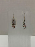 Trebel Clef Sterling Silver Earrings