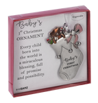 Pink Stocking Ornament