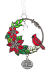 Cardinal Visit Ornament