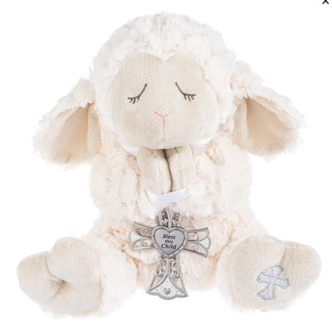 Plush Lamb With Cross