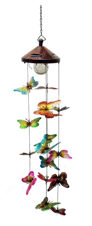 Solar Butterfly Windchime