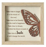 Best Friends Butterfly Plaque