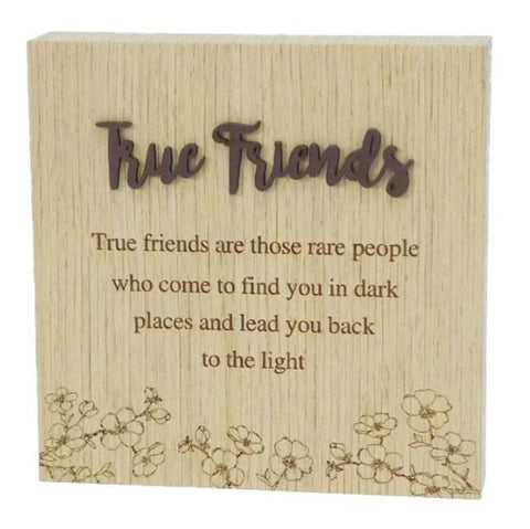 True Friends Plaque